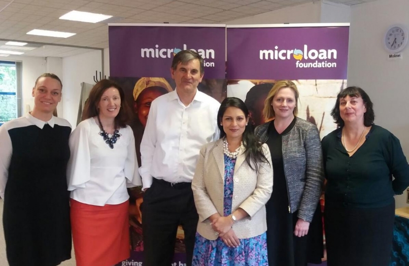 Mary and Priti Patel at MicroLoan Foundation