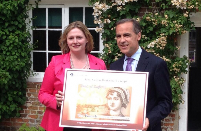 Launching Jane Austen new £10 note