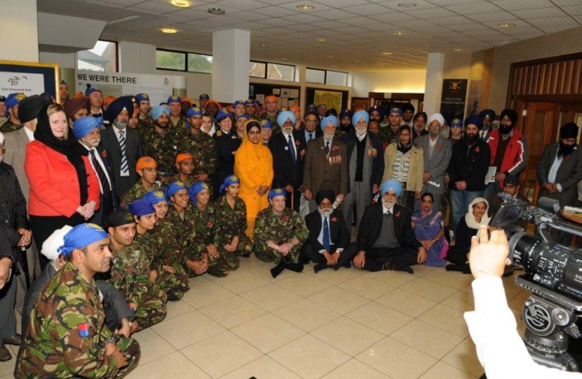 Mary Macleod with members of the Gurdwara