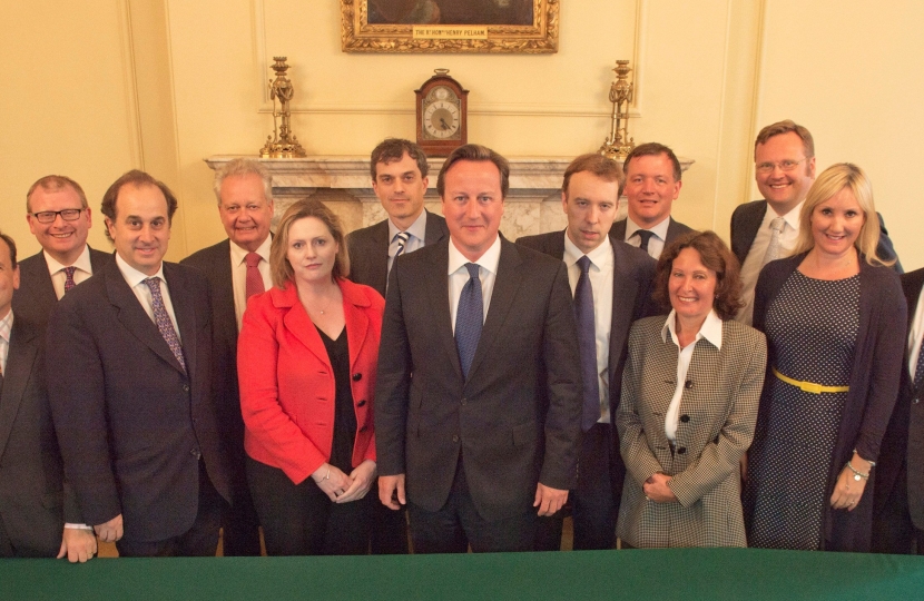 Mary Macleod MP with the Prime Minister in Downing Street