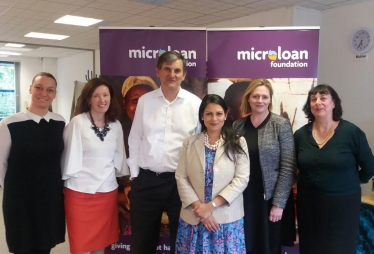 Mary and Priti Patel at MicroLoan Foundation