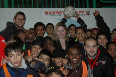 Mary Macleod MP at Brentford Community Sports Trust