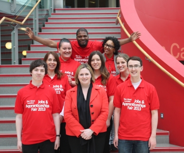 Mary and her team at the West London Jobs and Apprenticeships Fair 2013