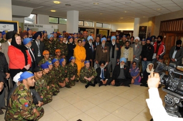 Mary Macleod with members of the Gurdwara