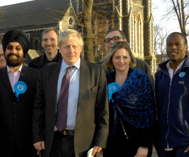 Boris Johnson and Mary Macleod MP